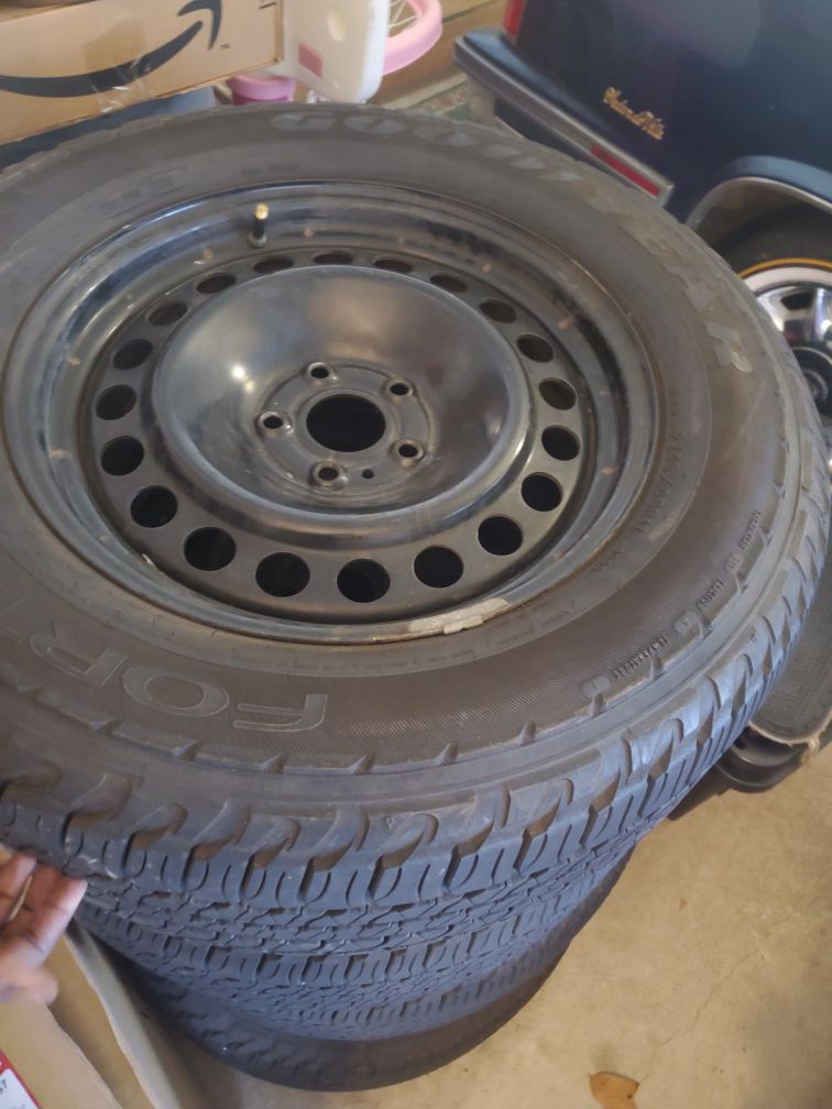 Goodyear fortera tires size 17'
