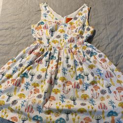 Modcloth Fit And Flare Sundress Size Large Mushroom
