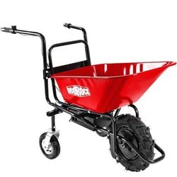 Slightly Used Electric Wheelbarrow with 24v 500W Brushless Motor 78L Garden Cart w/ Dual Rear Wheel