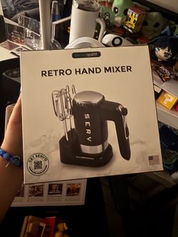 Retro Hand Mixer 5 Speed Electric Mixer Baking Kitchen Appliance