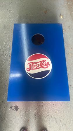 Pepsi corn hole game