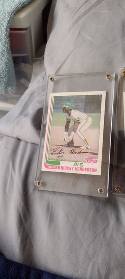 Sports bundle Topps 1981 Art Monk. 1982 Topps Rickey Henderson. See below
