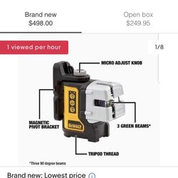 Dewalt three way professional commercial Laser