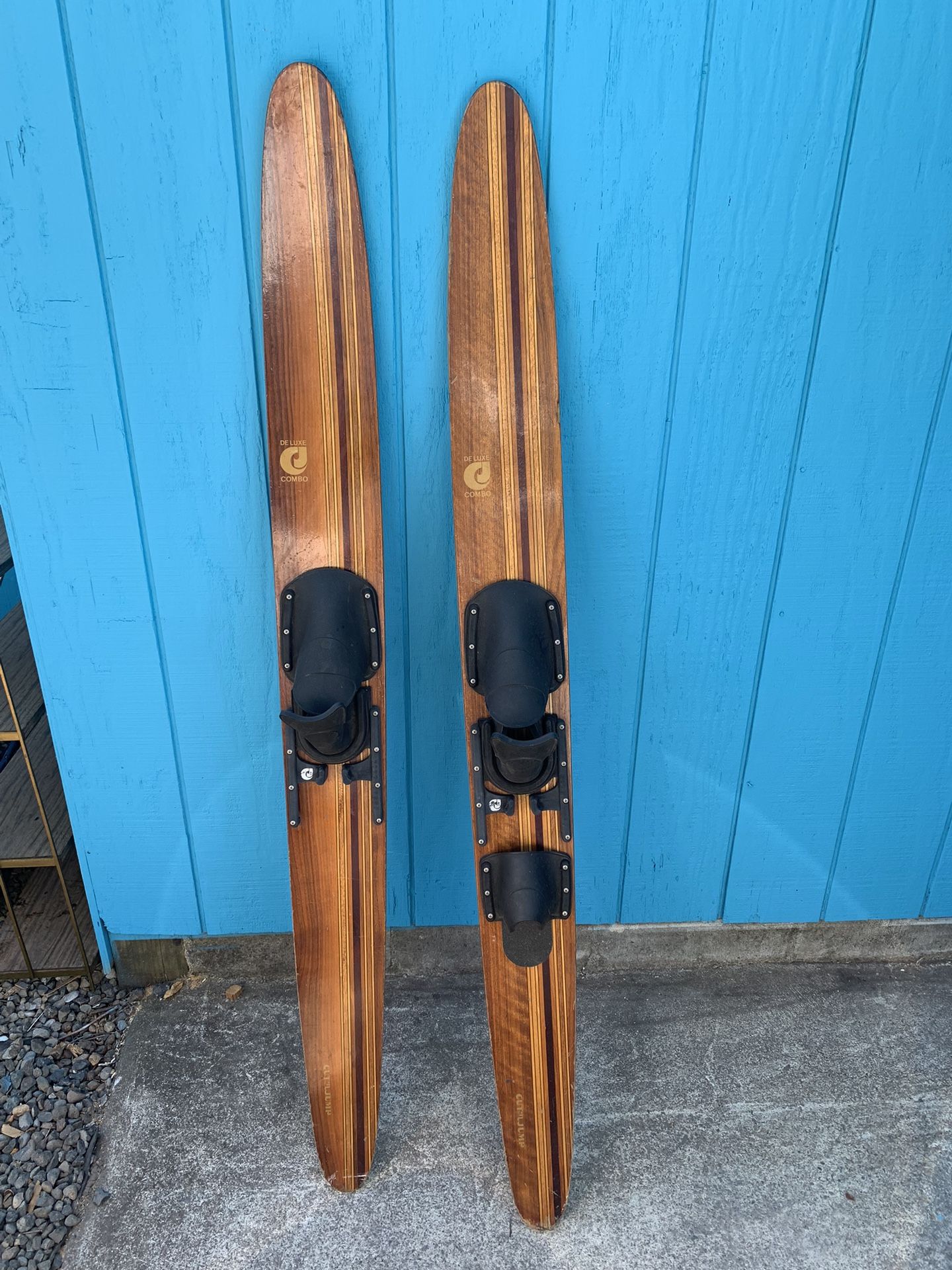 Vintage Deluxe Combo Cut’n’Jump Wood Water Skis