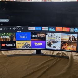 Samsung curved screen 65 inch great for gaming 4k Works excellent. Use very little. Great for Super Bowl and upcoming Olympics fantastic picture