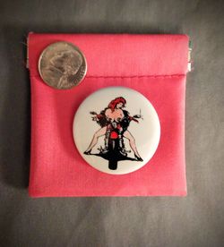 biker pin ... lights up !