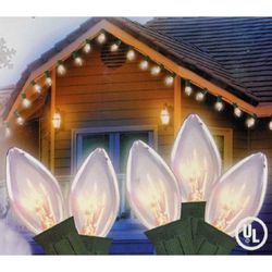 Northlight Seasonal 25 Clear LED C9 Christmas Lights, White