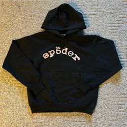 Men’s/Women M black rhinestone sp5der hoodie, I had it for a while now and it’s never been worn because it do way fit me it’s still in good condition 