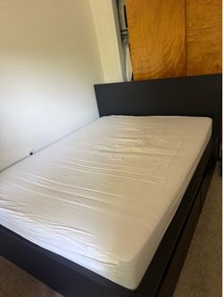 IKEA Queen Storage Bed Frame + Matching 4-Drawer Dresser – Moving Sale