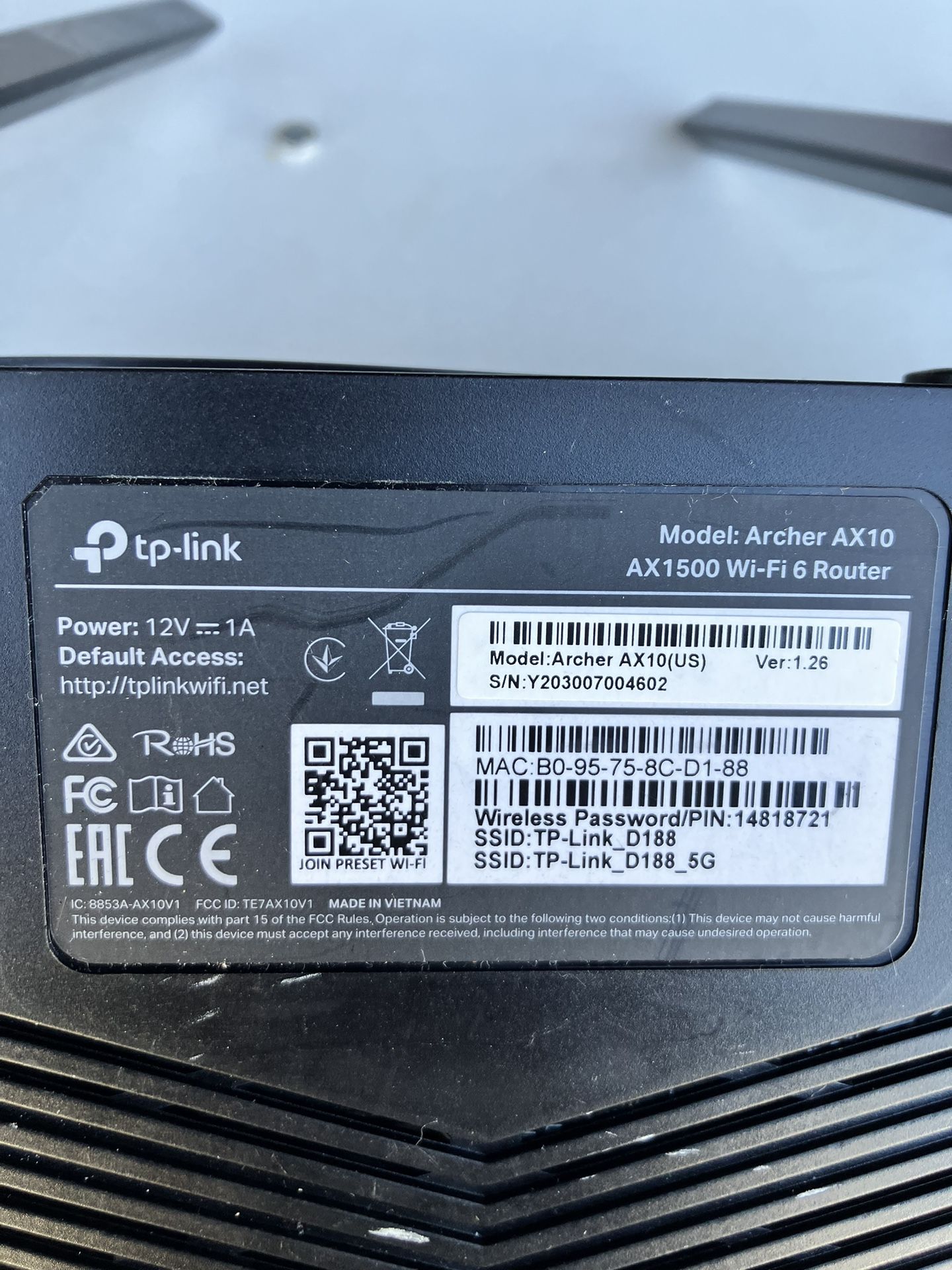 TP Link WiFi 6 Router