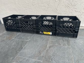 (4) Edsel Authentic Storage Dairy Milk Crates
