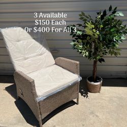 NEW PATIO RECLINER CHAIRS
