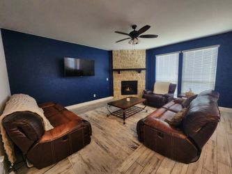 Electric Leather Sofa Set
