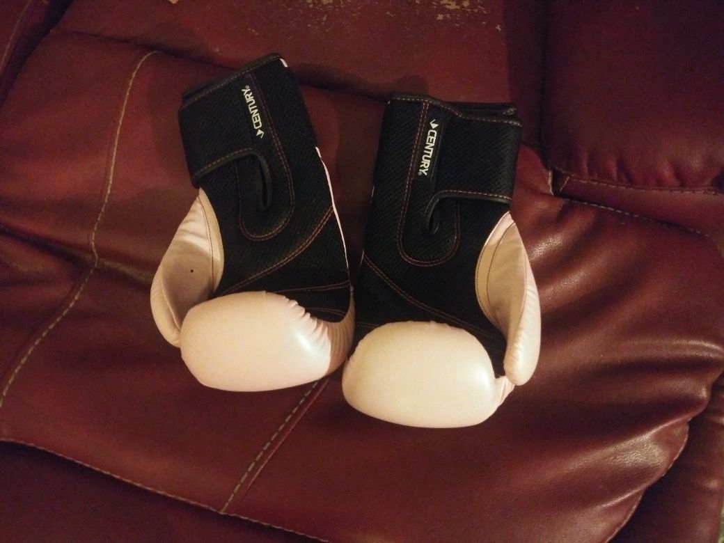 Pink boxing gloves