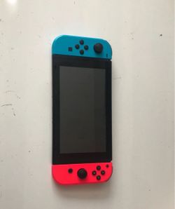 $140 Nintendo Switch with Neon Blue and Red Joy-Cons