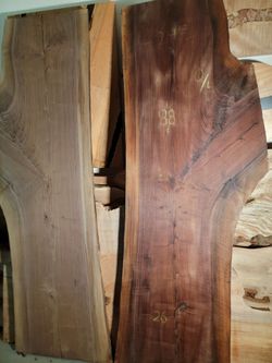 Beautiful set of black walnut slabs.
