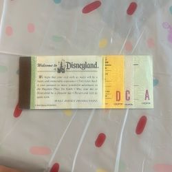 Vintage Disneyland Ticket