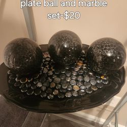 Decorative Glass with  Balls and Marbles