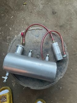 Mini bike cylinder gas tank & catch can