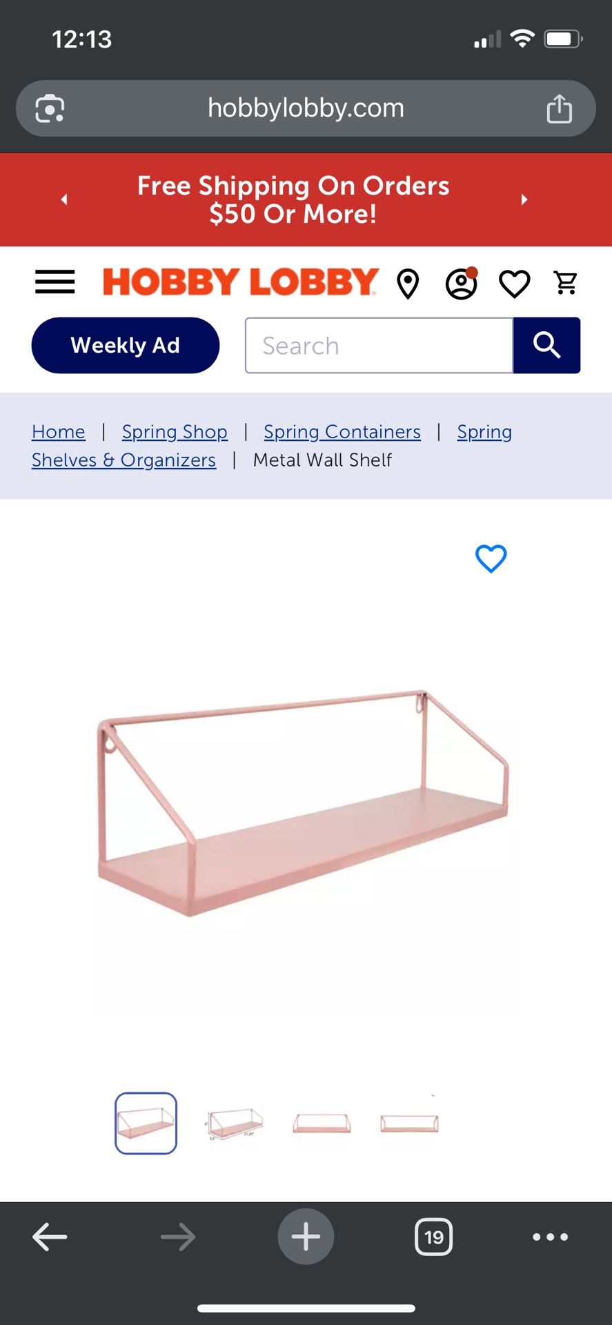 2 Floating Shelves 