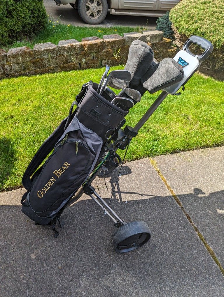 Golf Clubs, Caddy And More