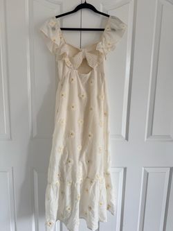 Cream daisy dress