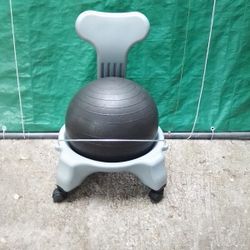 Gymetetrix: Exercise Ball And Chair.   