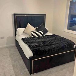 Modern Bed Frames With High Headboard. Same Day Delivery