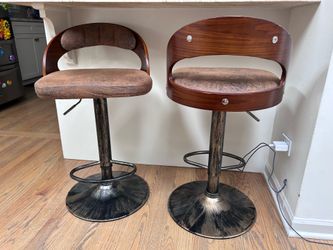 George Set of 2 Adjustable Height Bar Stools