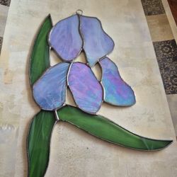 Window Suncatcher H 9"1/2,  W 6"1/4, Stained Glass 