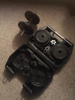 SA Gear 40lb Adjustable Dumbbell Set - $89