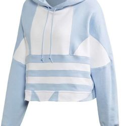 Adidas Original Big Trefoil Cropped Sweatshirt Womens Size XLarge