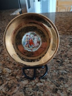 Plate for decoration 24k