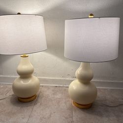 Safavieh Table Lamps Lot Of 2 Tested & Working