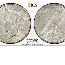 1926-D Peace Dollar PCGS AU53