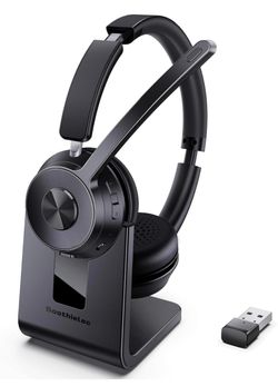 Wireless Headset with Mic for Work