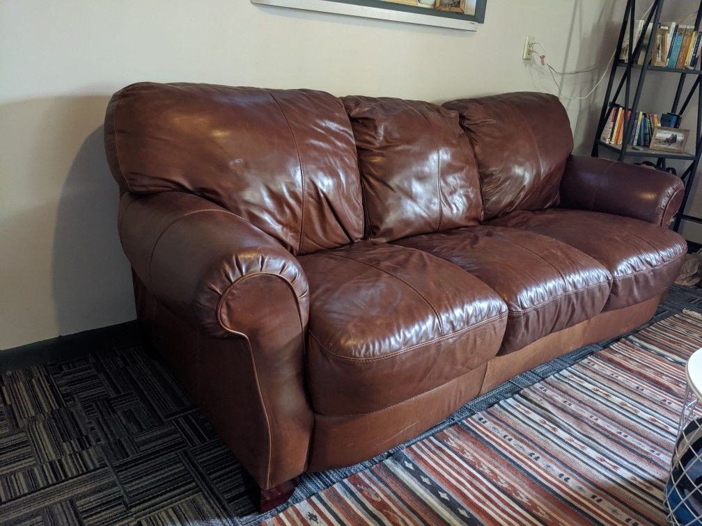 Genuine leather couch/sofa