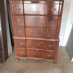 Antique Cherrywood Full Size Bedroom Suite