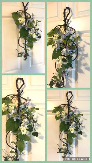 Photo Hanging Teardrop Hydrangea Wreath