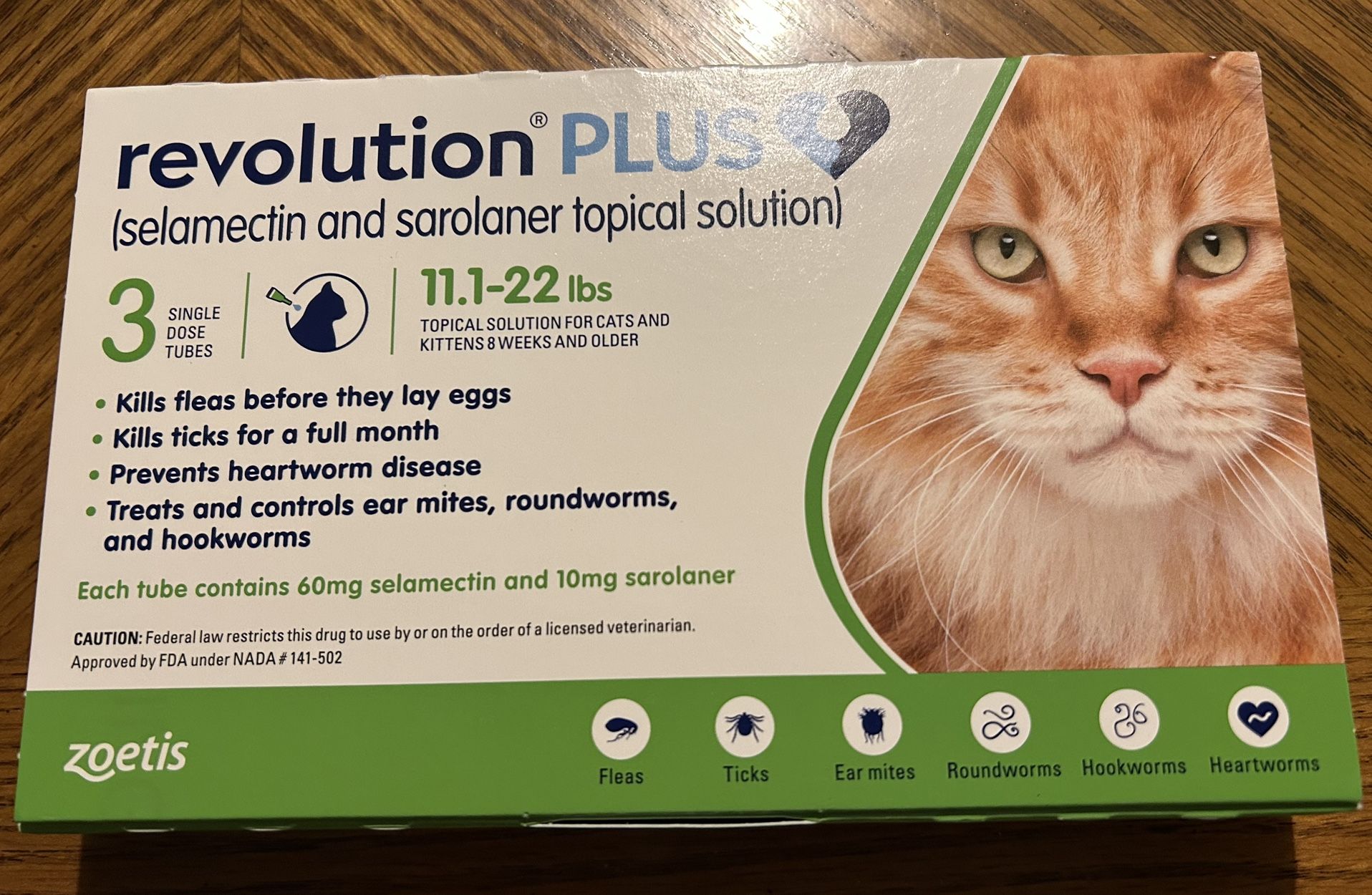 Revolution Plus for Cats 11.1. - 22lbs