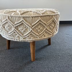 Boho Macrame Ottoman