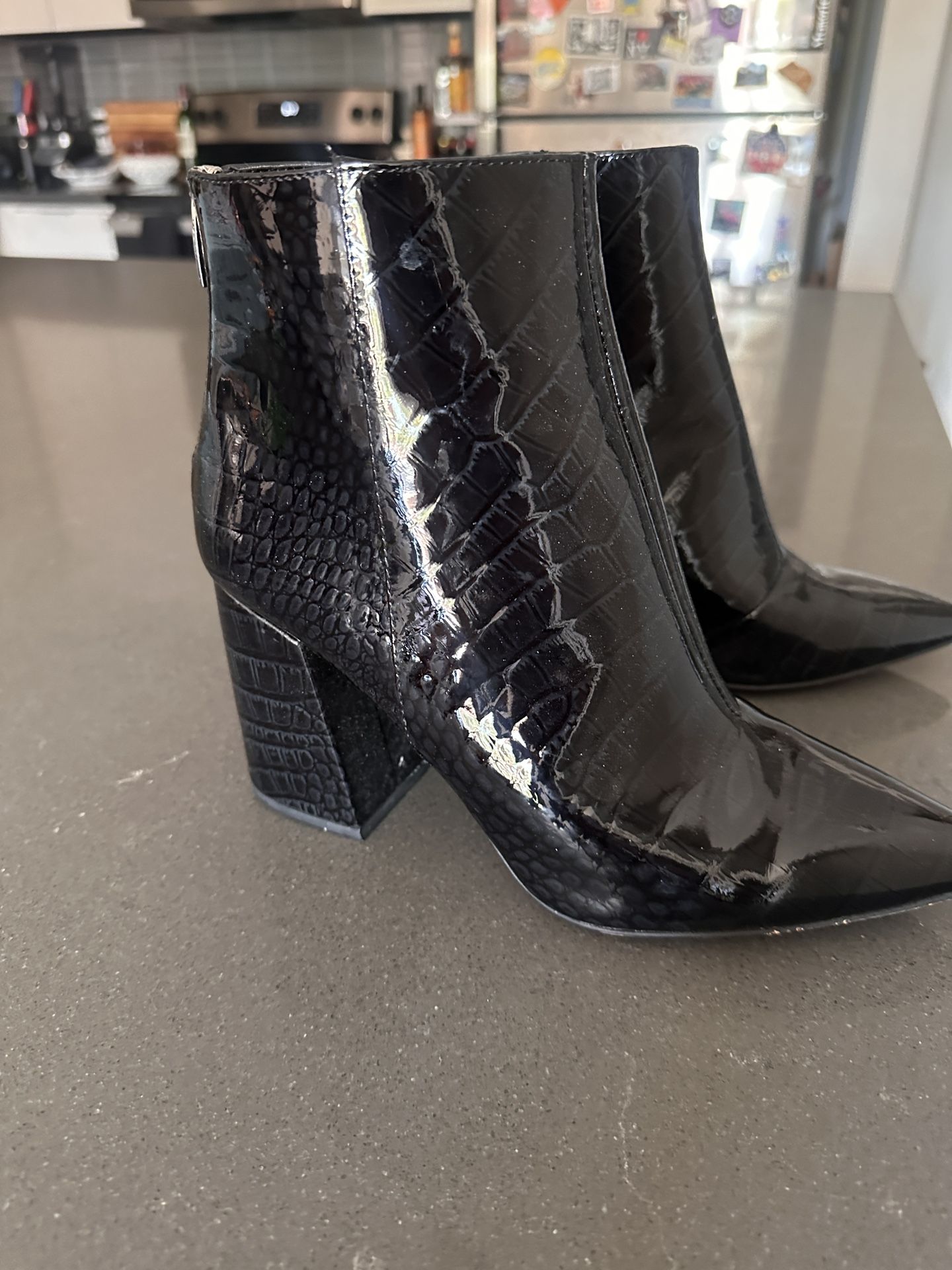 Vince Camuto Patten Leather Booties