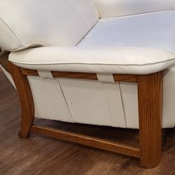 Recliner With Oak Sides