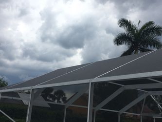 Rescreening pool and patio