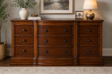 Elegant Curved Front Buffet / Dresser