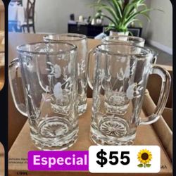 Cerveceros Set De 4 Preparate Micheladas Aguas Minerales Jugos Refrescos $55.00 Cristal Heritage Princess House Ventas Finales 