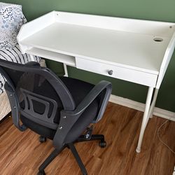 Desk and chair