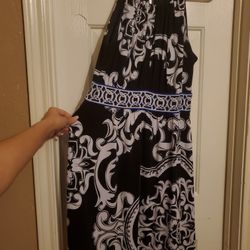White Black Dress