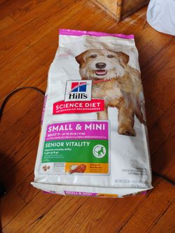 Hill's Science Diet Adult 7+ Senior Vitality Small & Mini Chicken & Rice Recipe Dry Dog Food, 12.5 lbs.