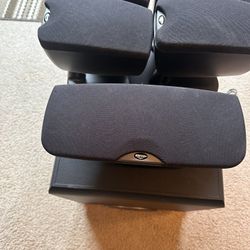 Complete Klipsch 5.1 Surround Sound System + Yamaha Receiver